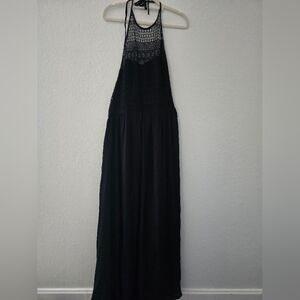 ASOS Black Lace Backless Dress